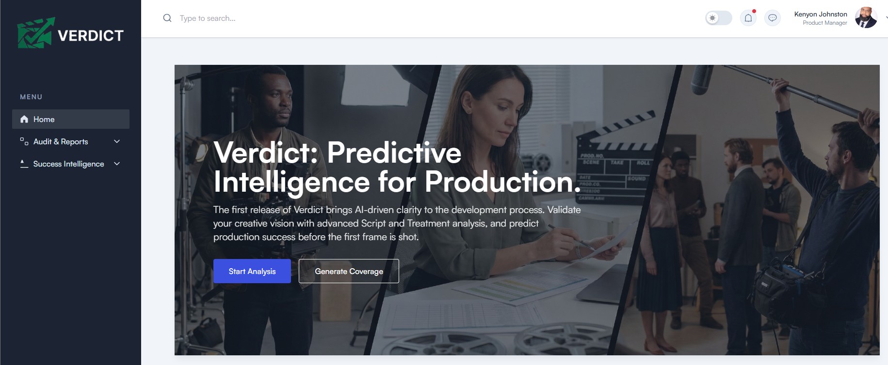 Verdict Dashboard Hero